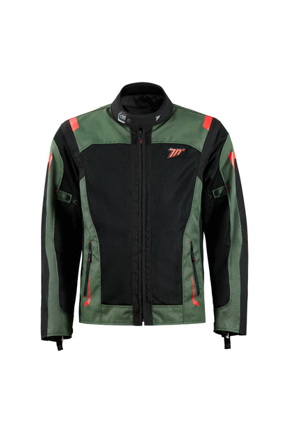 CHAQUETA SD-JT66 SAHARA HOMBRE VERDE MILITAR/ROJO | SKU: SD2306622#