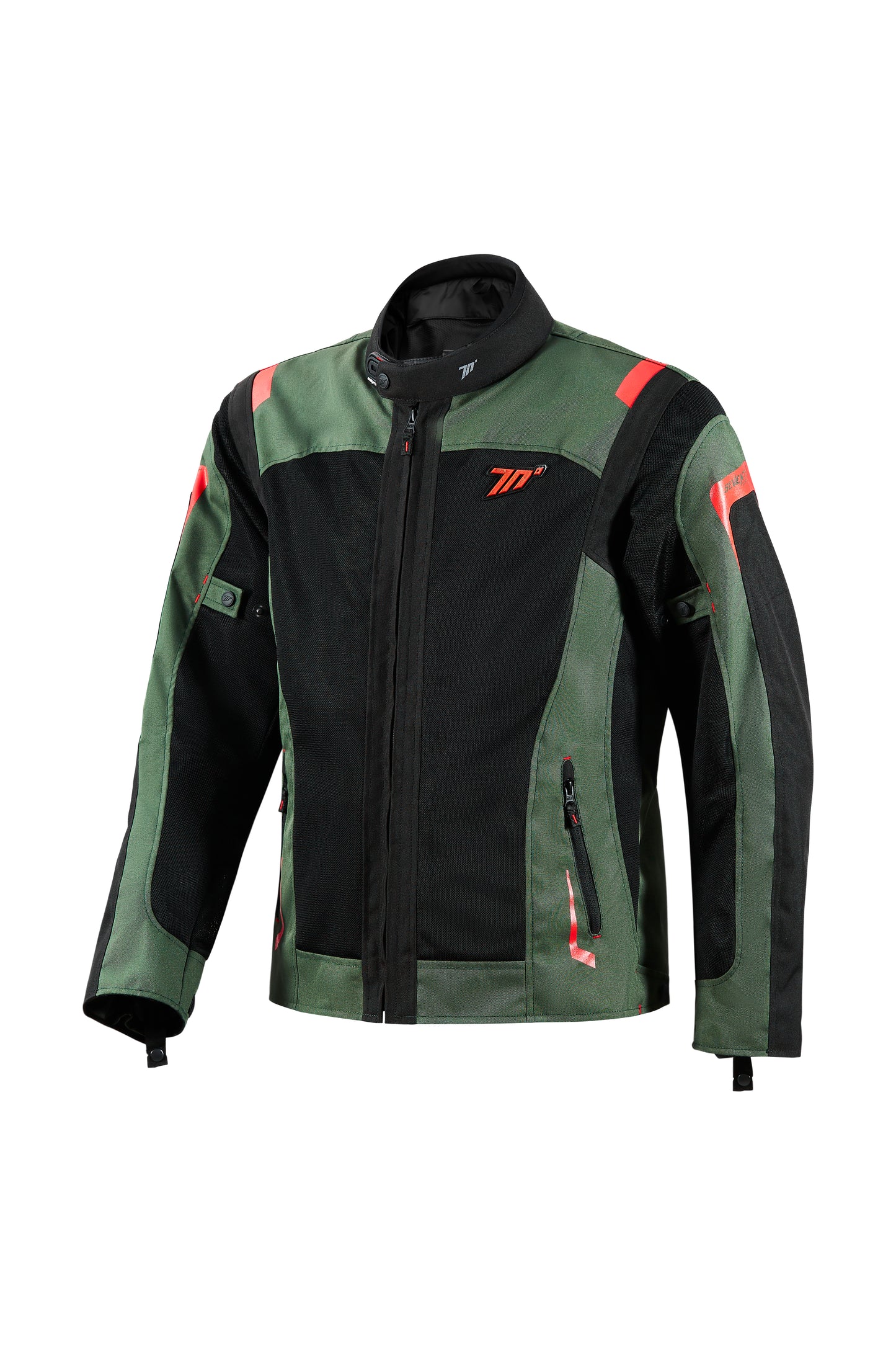 CHAQUETA SD-JT66 SAHARA HOMBRE VERDE MILITAR/ROJO | SKU: SD2306622#
