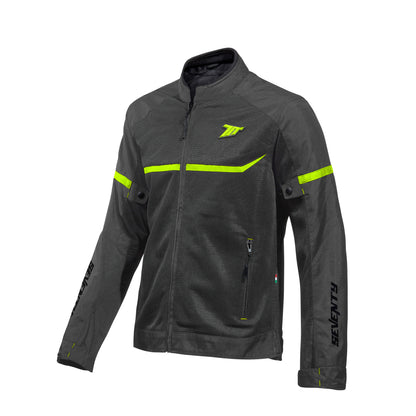 CHAQUETA SD-JR30.1 MOJAVE VERANO RACING HOMBRE GRIS/AMARILLO FLUOR | SKU: SD2203013#