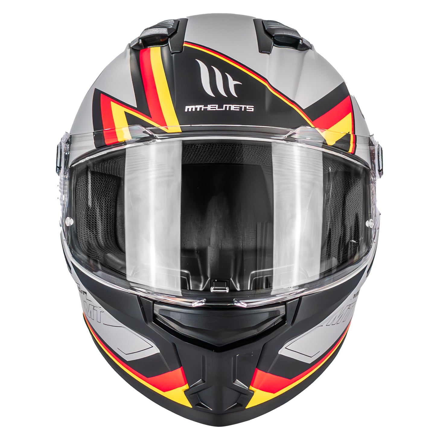 CASCO MT STINGER 2 GRAND PRIX C1 BLANCO/NEGRO | SKU: 1334B71212-#