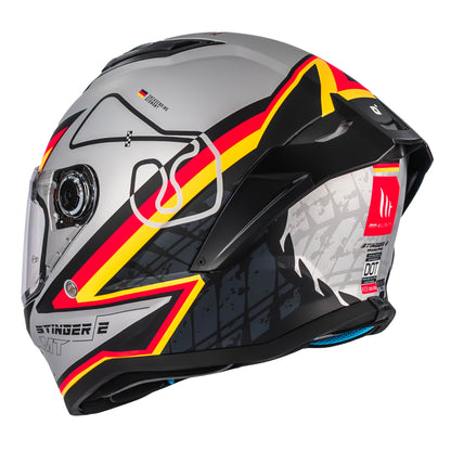 CASCO MT STINGER 2 GRAND PRIX C1 BLANCO/NEGRO | SKU: 1334B71212-#