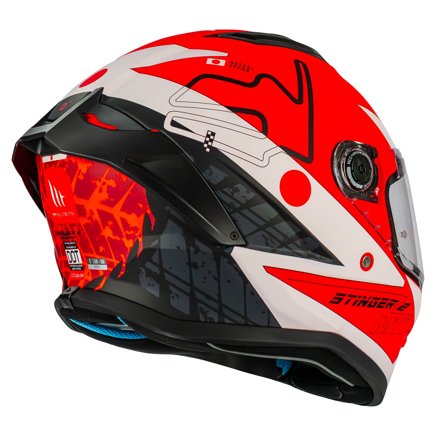 CASCO MT STINGER 2 GRAND PRIX C5 BRILLO SKU: 1334B71251#