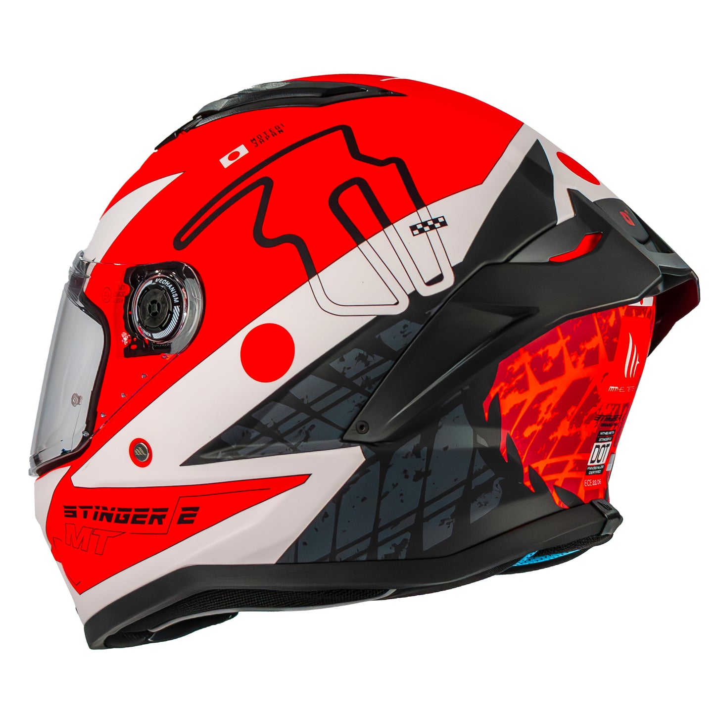 CASCO MT STINGER 2 GRAND PRIX C5 BRILLO SKU: 1334B71251#