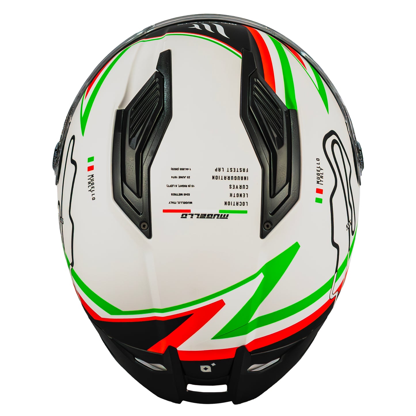 CASCO MT STINGER 2 GRAND PRIX A6 BLANCO/VERDE | SKU: 1334B71062-#