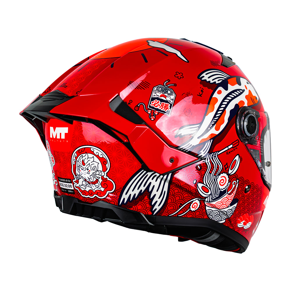 CASCO MT THUNDER 4 R SV YAMANAKA 2025 JAPAN C4 BRILLO  +PANTALLA OSCURA SKU: 1375D93C410#VO