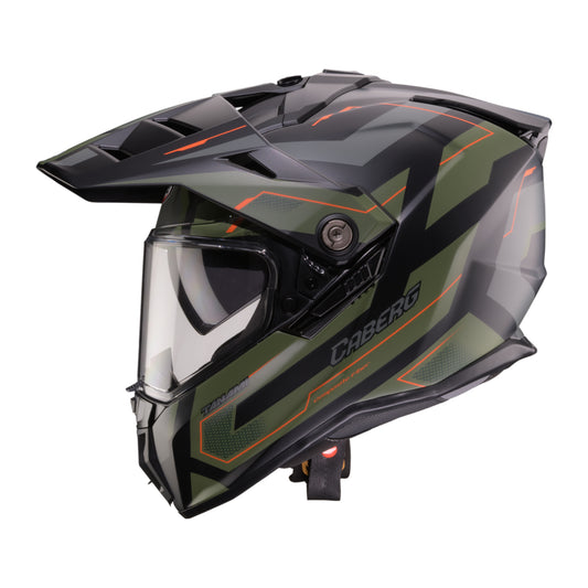 CASCO CABERG TANAMI RANGER MATT BLACK/MILITARY GREEN/ORANGE  SKU: C2GD60N9##