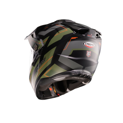 CASCO CABERG TANAMI RANGER MATT BLACK/MILITARY GREEN/ORANGE  SKU: C2GD60N9##