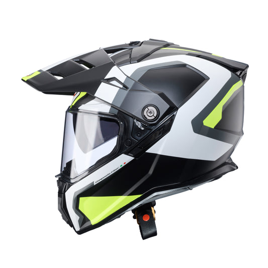 CASCO CABERG TANAMI SCRAM MATT BLACK/GREY/YELLOW FLUO  SKU: