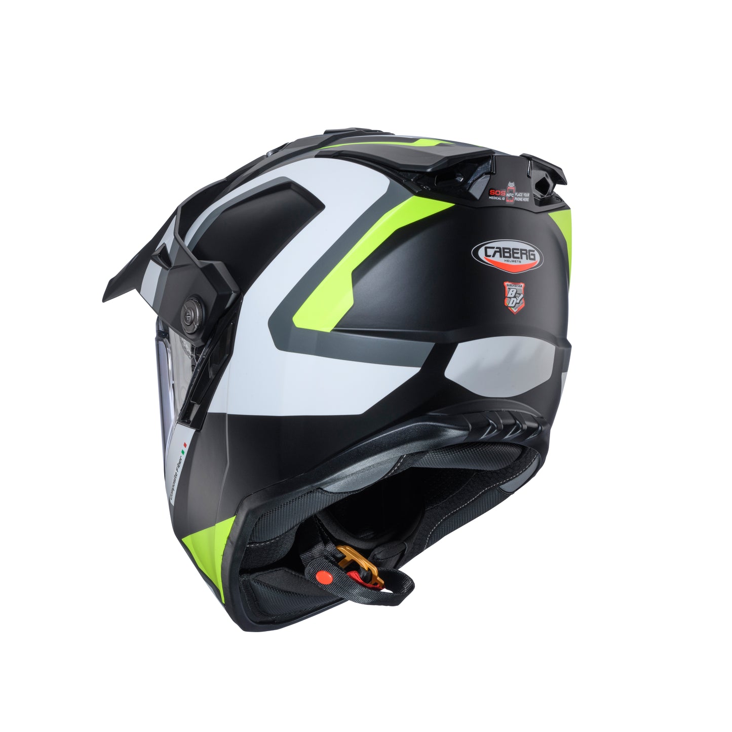 CASCO CABERG TANAMI SCRAM MATT BLACK/GREY/YELLOW FLUO  SKU: