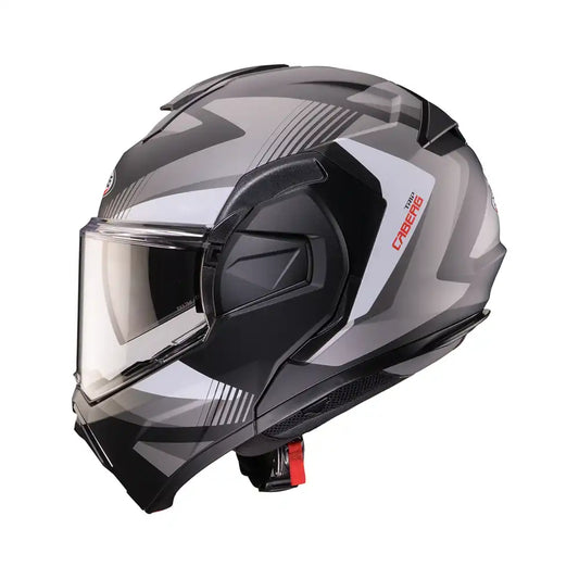CASCO CABERG TRIP LUNAR MATT BLACK/GREY/WHITE SKU:C0LB60S6##