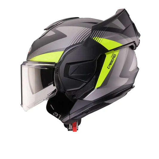 CASCO CABERG TRIP LUNAR MATT BLACK/GREY/YELLOW FLUO SKU: C0LB60L6##