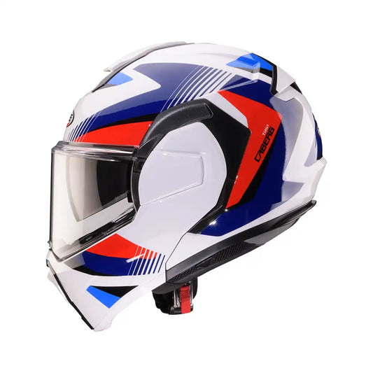 CASCO CABERG TRIP LUNAR WHITE/RED/BLUE SKU: C0LB60O5##