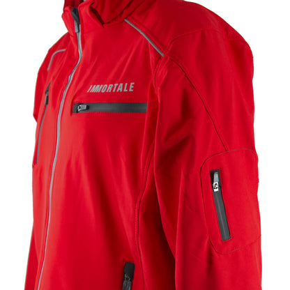 CHAMARRA CABALLERO ARGENTO CE-2706  | ROJO | SKU: IMARRED-#