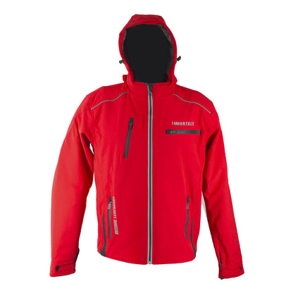 CHAMARRA CABALLERO ARGENTO CE-2706  | ROJO | SKU: IMARRED-#