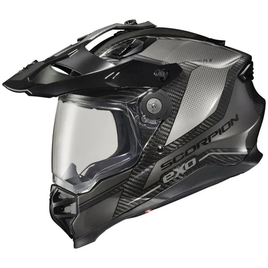 CASCO SCORPION EXO XT9000 CARBONO TRAILHEAD PHANTOM NEGRO | SKU: 75-2188#