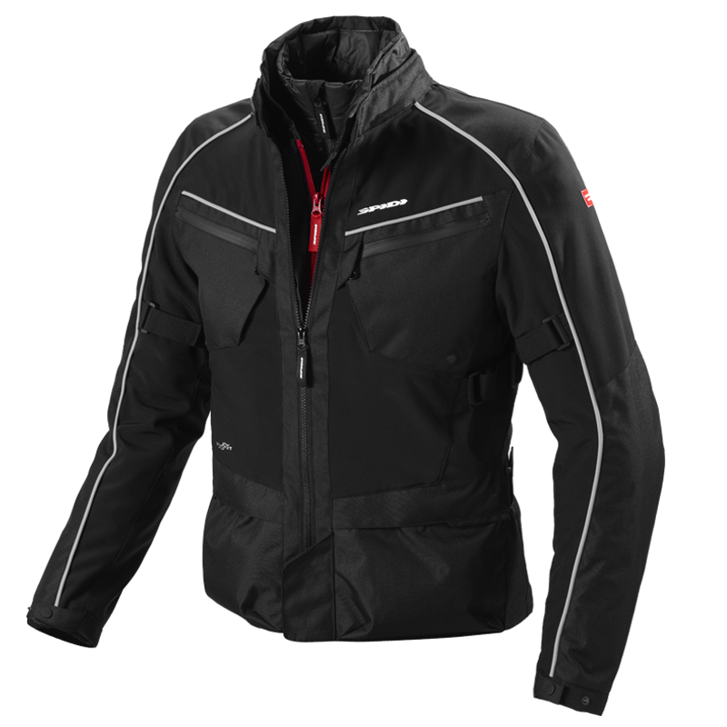 CHAMARRA SPIDI INTERCRUISER NEGRO/GRIS | SKU: D168-010#