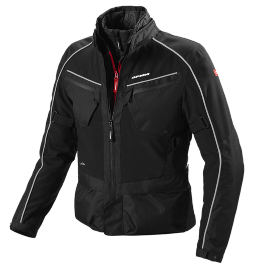 CHAMARRA SPIDI INTERCRUISER NEGRO/GRIS | SKU: D168-010#