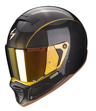 CASCO SCORPION EXO-HX1 CARBON SE Black-Gold SKU:87-261-61-0#