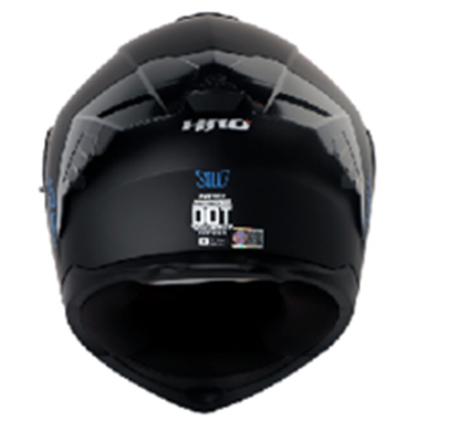 CASCO HRO 3480DV EVO SOLID NEGRO VISOR AZUL SPOILER AZUL | SKU:H3480EVSOAZAZ-#