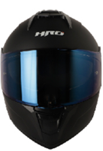 CASCO HRO 3480DV EVO SOLID NEGRO VISOR AZUL SPOILER AZUL | SKU:H3480EVSOAZAZ-#