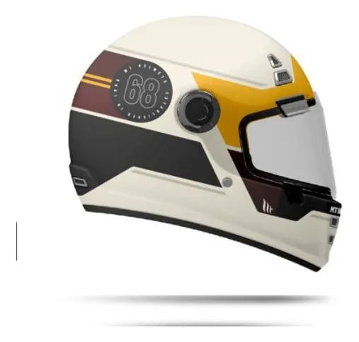CASCO MT FF119 JARAMA GENUINE A9 | DORADO MATE | SKU: 1319894093#