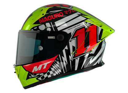 CASCO MT FF103PLUSC KRE+ CARBON SERGIO GARCIA A3 | YEL FLUOR PERLA MATE | SKU: 1302903032#