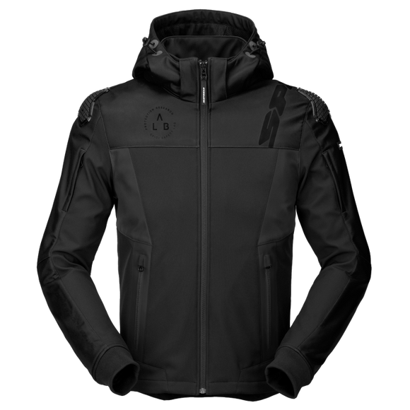 CHAMARRA SPIDI HOODIE WARRIOR NEGRO/BLANCO | SKU: T346011-#