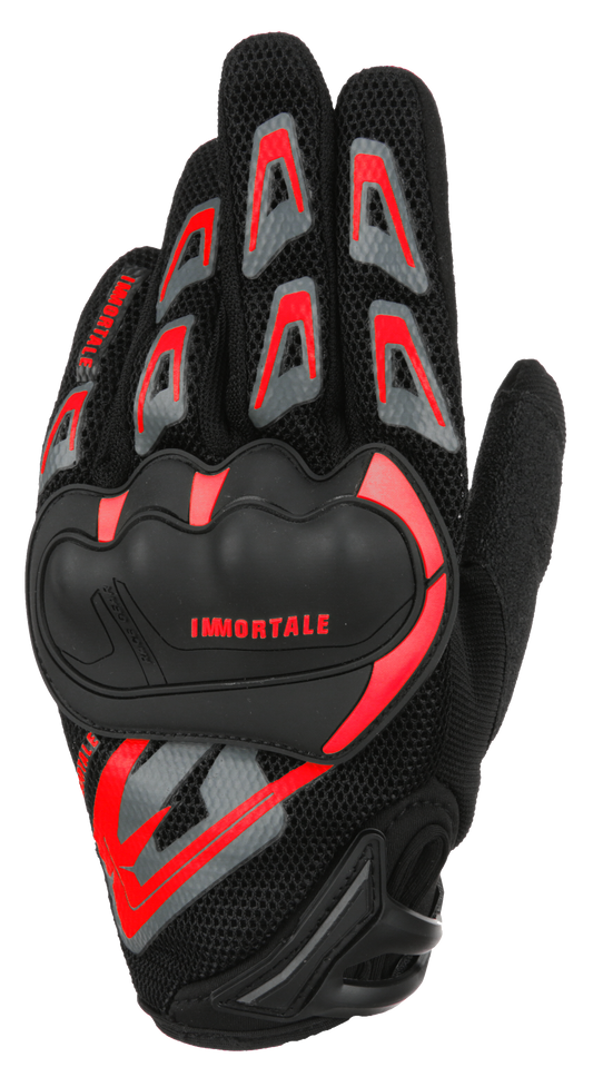 GUANTE IMMORTALE BASIC | NEGRO/RED | SKU: IMBASRED-#