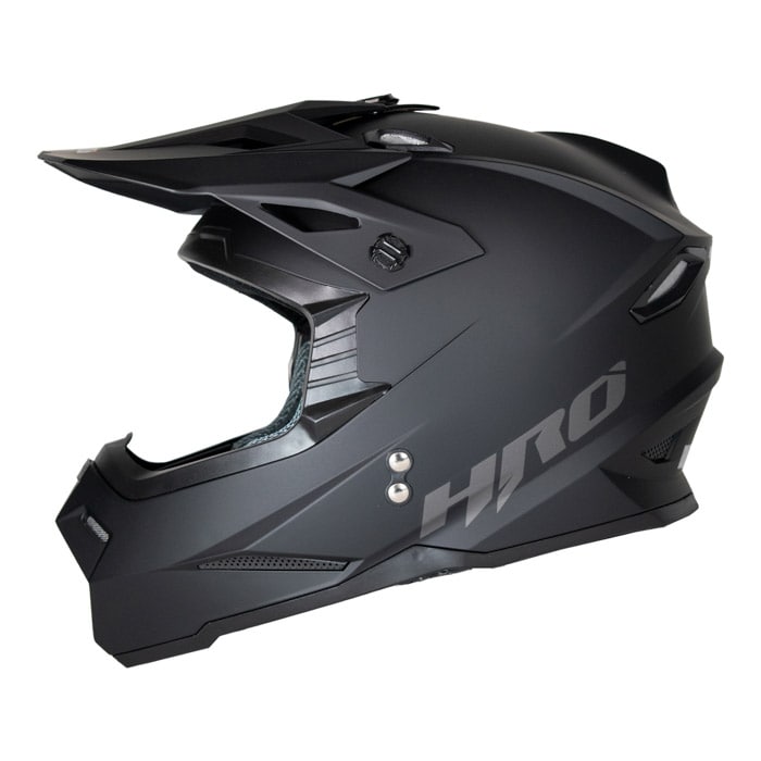 Moto Cross Casco Hro Mx03 CASCO CROSS HRO NEGRO MATE SOLID HRO
