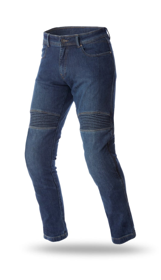 PANTALON VAQUERO SD-PJ6 SLIM FIT HOMBRE | AZUL OSCURO | SKU: SD4200610#